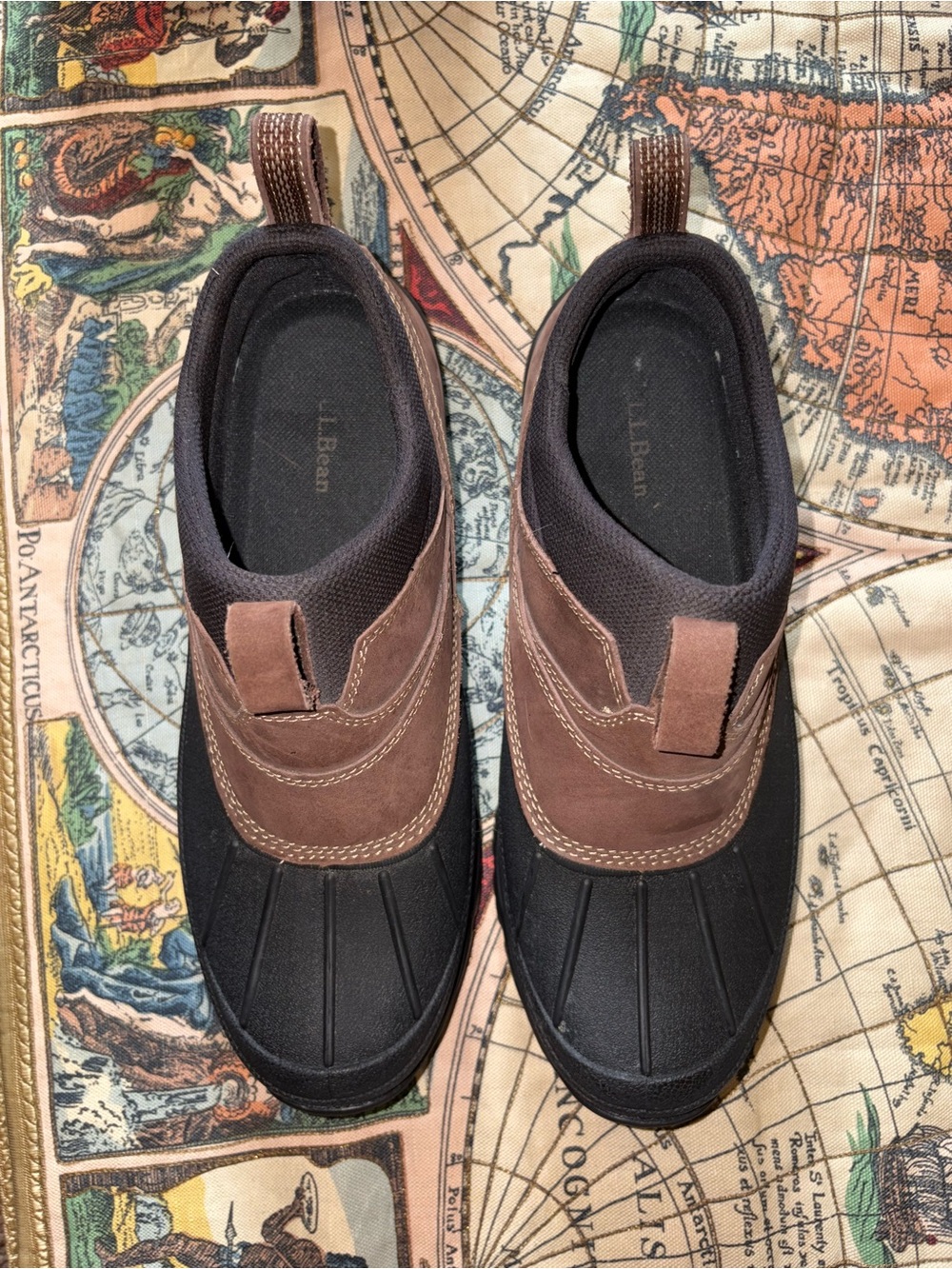 L.L. Bean Brown and Black Slip-On Duck Boots - Picture 2 of 4